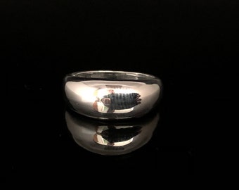 Anillo de cúpula de plata // Anillo de plata de anillo de cúpula // Anillo de cúpula // Plata de ley