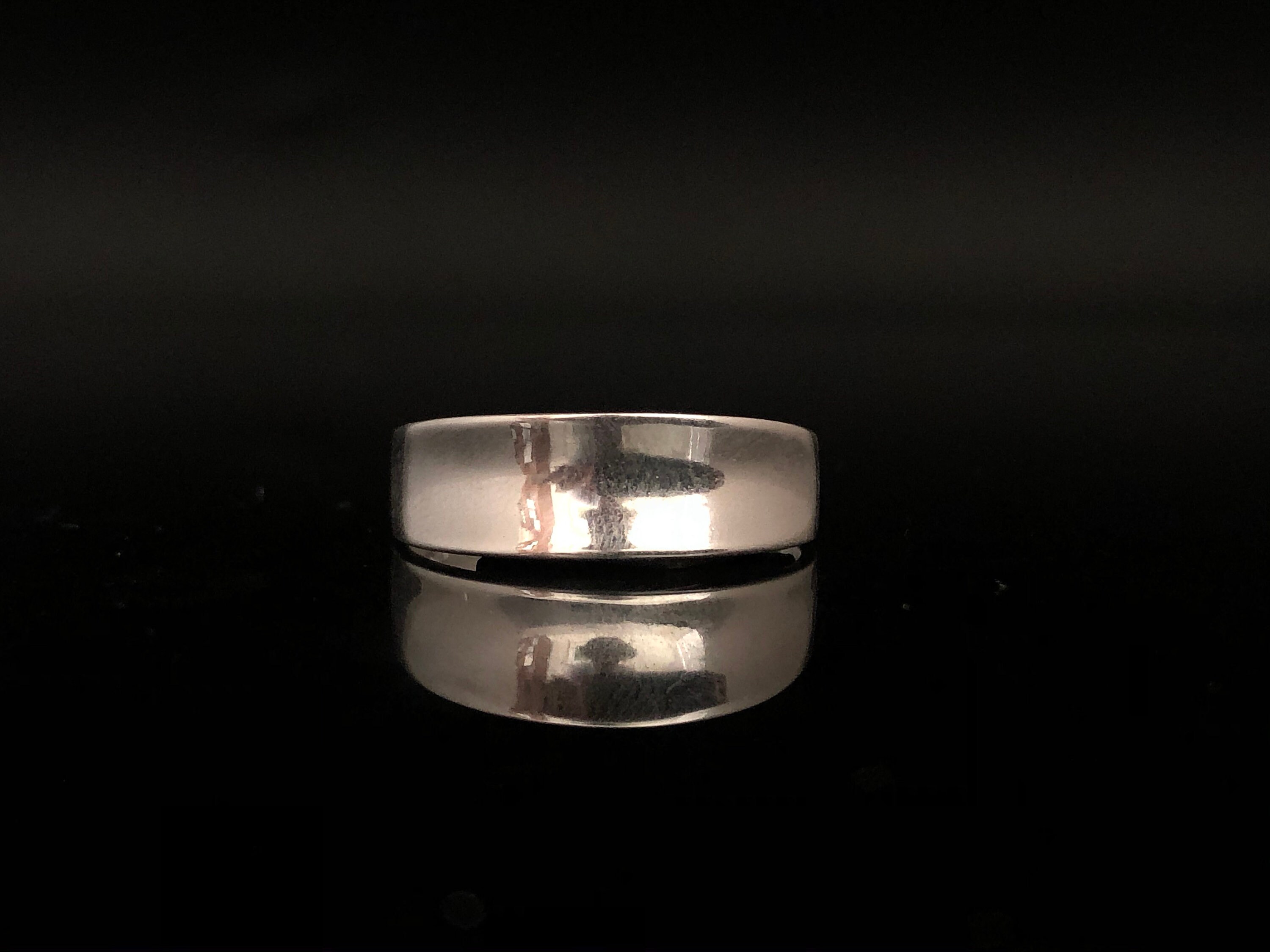 Thin Concave Silver Ring // 925 Sterling Silver // Ring for Women