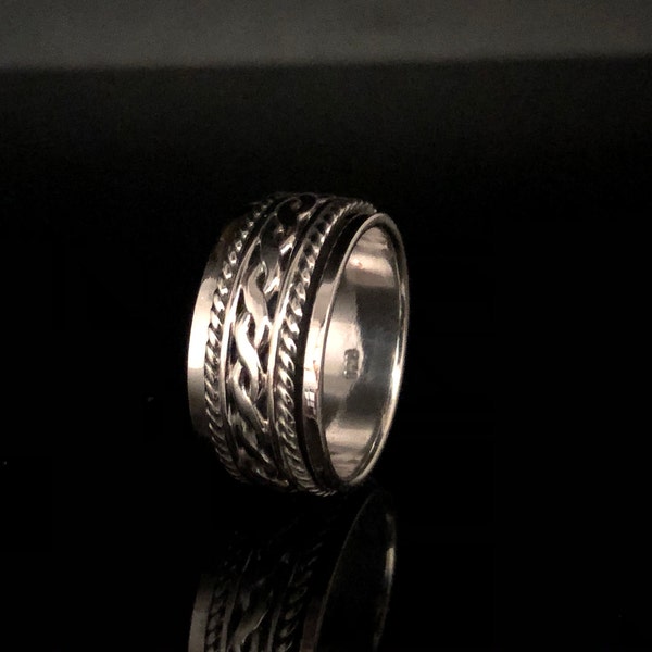 Mens Spinner Ring Etsy