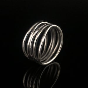 Multi-Band Silver Ring // Women's Silver Ring // Sterling Ring // 925 Sterling Silver