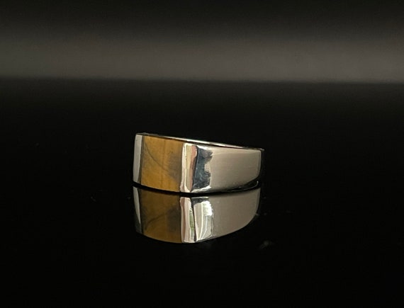 Bague Œil de Tigre | Chevalière Prestige