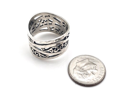 アクセサリー 191RRL Hammered Sterling Silver L il_1080xN