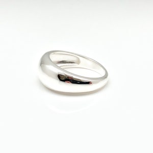 Silver Dome Ring // Dome Ring Silver Ring // Domed Ring // Sterling Silver image 5