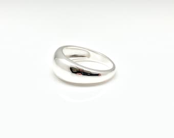 Sterling Silver Dome Ring: High Polish, Nickel-Free. Sizes 5 to 12
