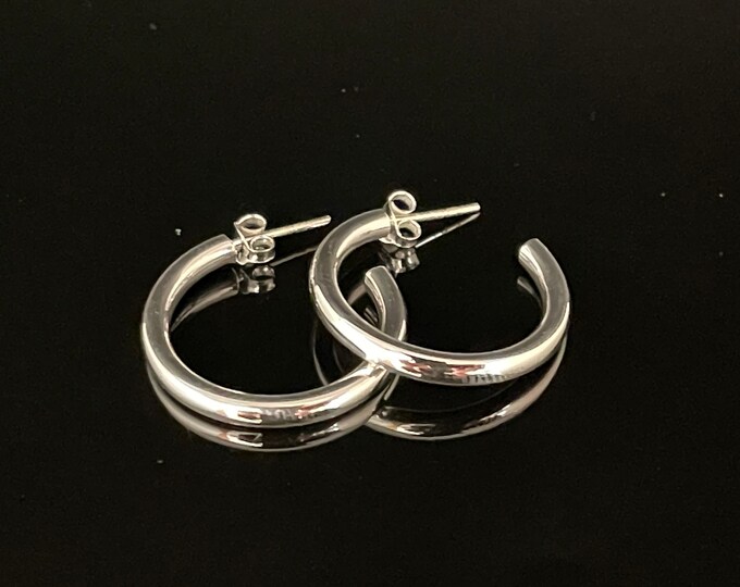 Silver Dainty Huggie Hoop Earrings/sterling Silver Small Hoop Earrings
