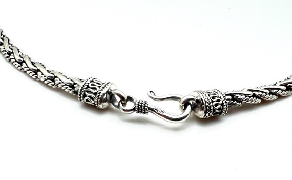 Hand Woven Silver Chain // 925 Sterling Silver // 4.5mm Width