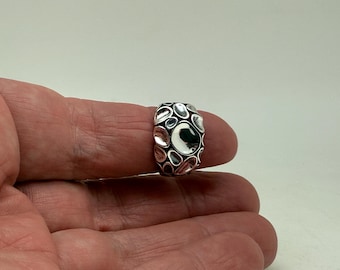 Abstrakter Oval Ring // 925 Sterling Silber // Größe 6 bis 12 // leichte Version