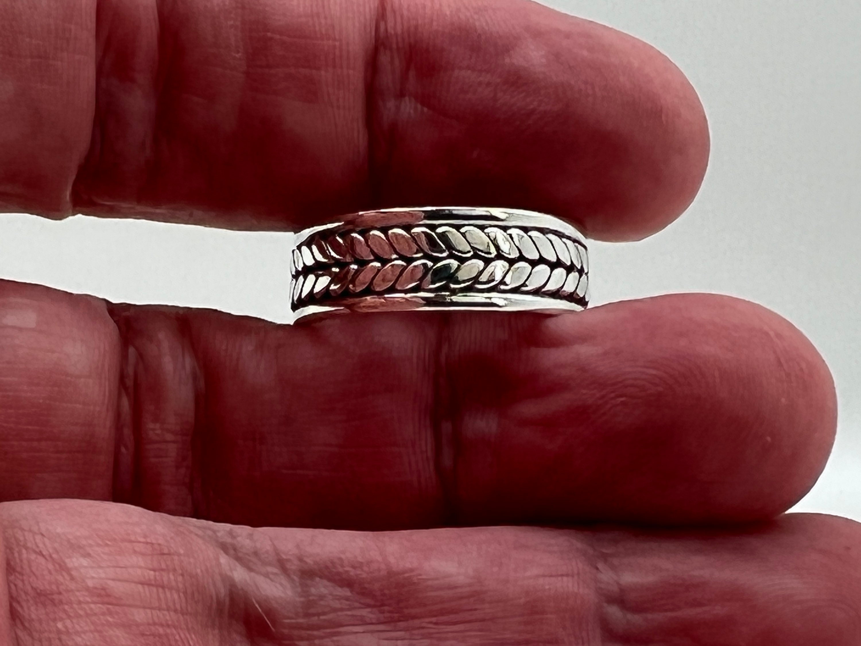 Anello Argento Fascia con Treccia - Vestopazzo - Mamo Non Mamo Anello Argento Fascia con Treccia - Vestopazzo - Mamo Non Mamo