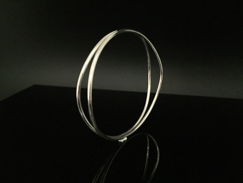 925 Sterling Silver Split Wire Silver Bangle Silver Bangles