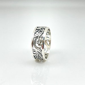 Victorian Vines Filigree Silver Ring // 925 Sterling Silver // Ring for Women