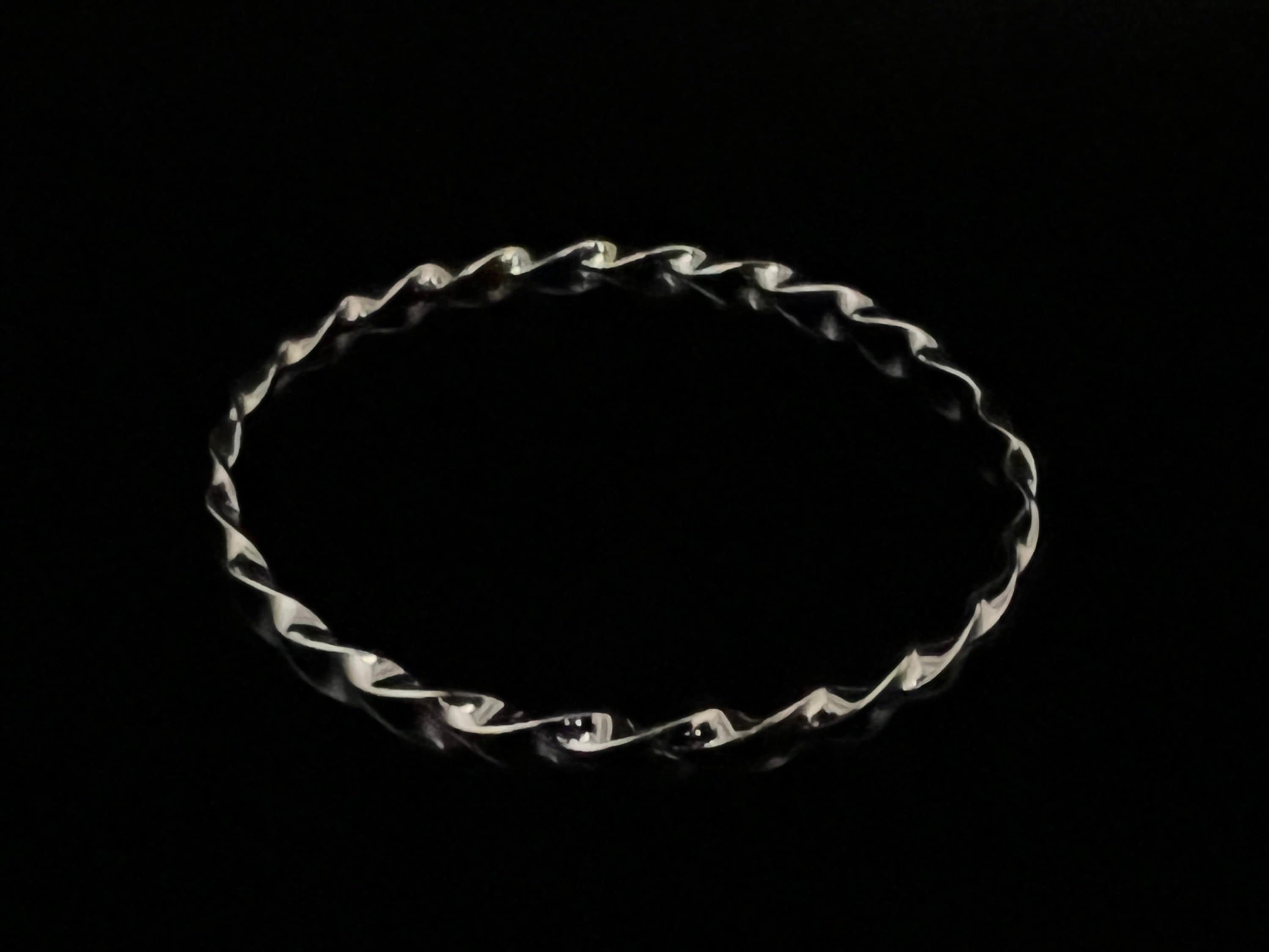 アクセサリー Vintage Silver Twist Bar Bangle 925 MEXICO STERLING SILVER 925 TWISTED BANGLE BRACELET 40'S