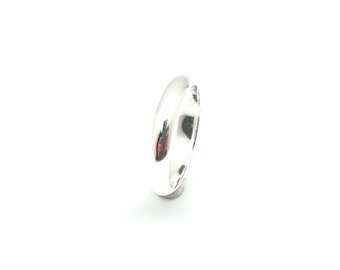 925 Sterling Silver 4mm Band Ring: Nickel-Free Wedding Jewelry
