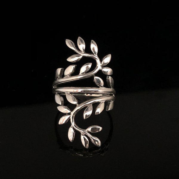Leaf Design 925 Sterling Silver Ring