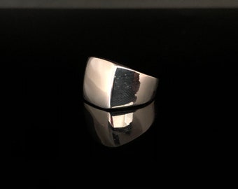 Chevalière en argent // Argent sterling 925 // Bague en argent pour homme // Bague en argent unisexe