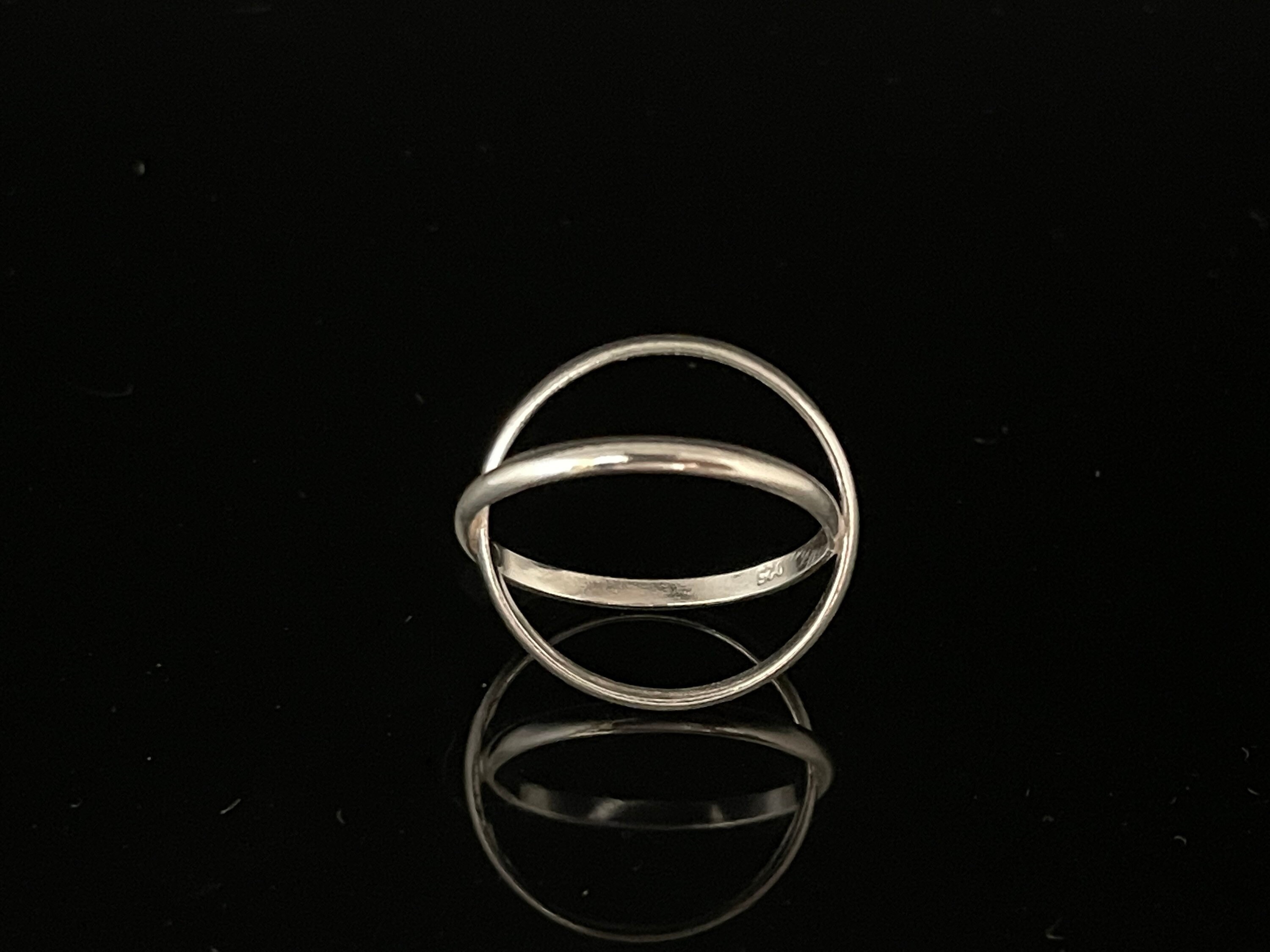 Silver Criss Cross Ring // 925 Sterling Silver // Sizes 5 to Etsy
