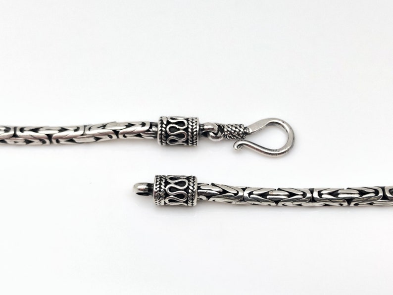 Byzantine Chain // 925 Sterling Silver // Medium Weight Bali Byzantine Chain // 2.5mm Bali Byzantine Chain // All Lengths image 2
