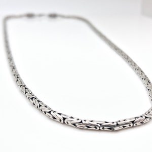 Byzantine Chain // 925 Sterling Silver // Medium Weight Bali Byzantine Chain // 2.5mm Bali Byzantine Chain // All Lengths image 3