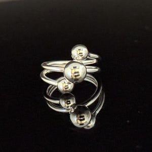 シルバーボールリング // 925スターリングシルバー // スターリングボールリング // サイズ5～10