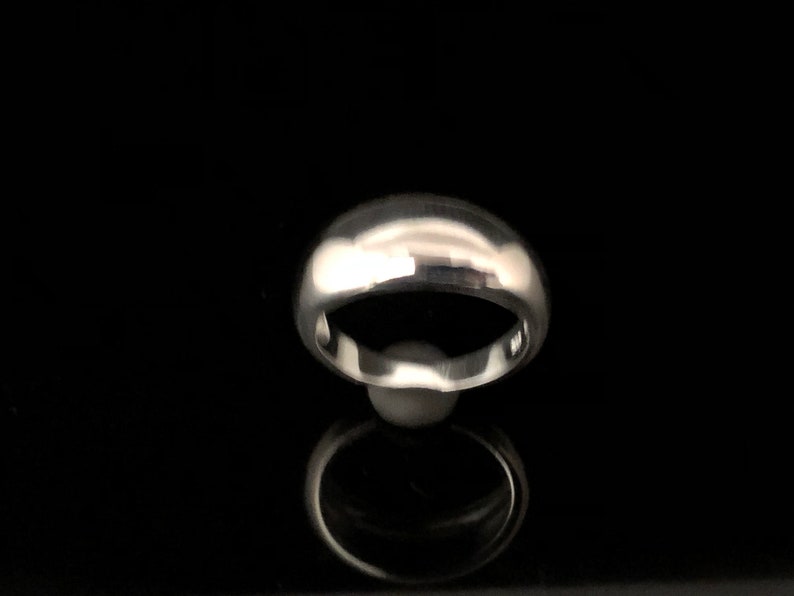 Silver Dome Ring // Dome Ring Silver Ring // Domed Ring // Sterling Silver image 6