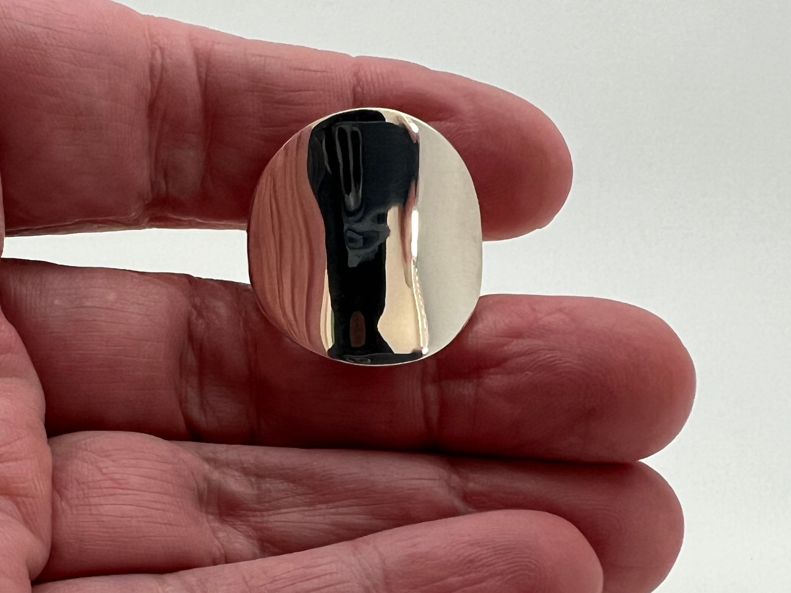 PIANEGONDA ANELLO ARGENTO 925 STERLING PELLE NERA CROCE SIGILLO MIS 15 FASCIA - Foto 2