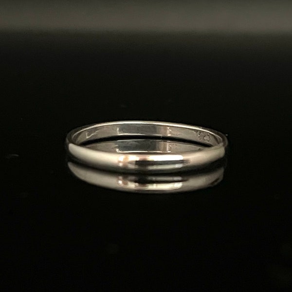 2 mm Silberbandring // 925er Sterlingsilber // Dünner Silberbandring