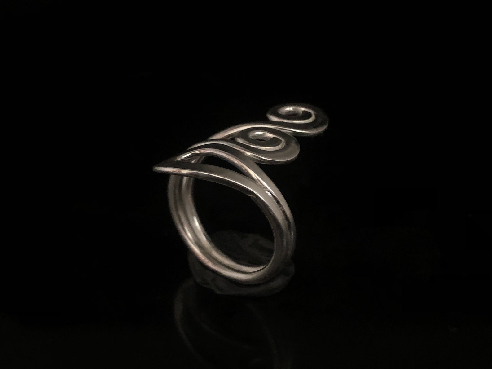 Silver Loops Ring 925 Sterling Silver Sterling Loop Ring Etsy