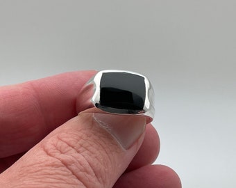 女の子向けプレゼント集結 925 // Ring Silver Onyx Black Men's Sterling Etsy - Silver アクセサリー