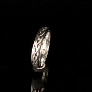 Braided Spinner Ring - 925 Sterling Silver - Silver Spin Ring - Silver Braid Spin Ring - Silver Spin Ring - Spinner Ring