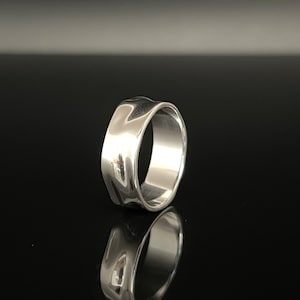 Hammered Sterling Silver Band Ring // 925 Sterling Silver // Men’s Women’s Hammered Silver Band Ring