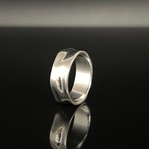 Hammered Sterling Silver Band Ring // 925 Sterling Silver // Men’s Women’s Hammered Silver Band Ring