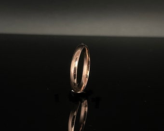 3 mm roségoud vergulde zilveren bandring//925 sterling zilver//zilveren trouwring