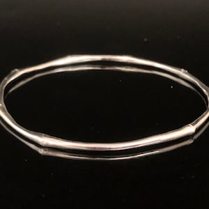 Bamboe design zilveren zilveren armband - 925 sterlingzilver-- Zilveren armbanden