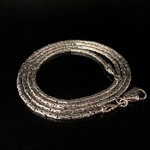 20 Inch Bali Byzantine Chain // 925 Sterling Silver // Traditional Bali Chain // Thin 2mm Byzantine Chain