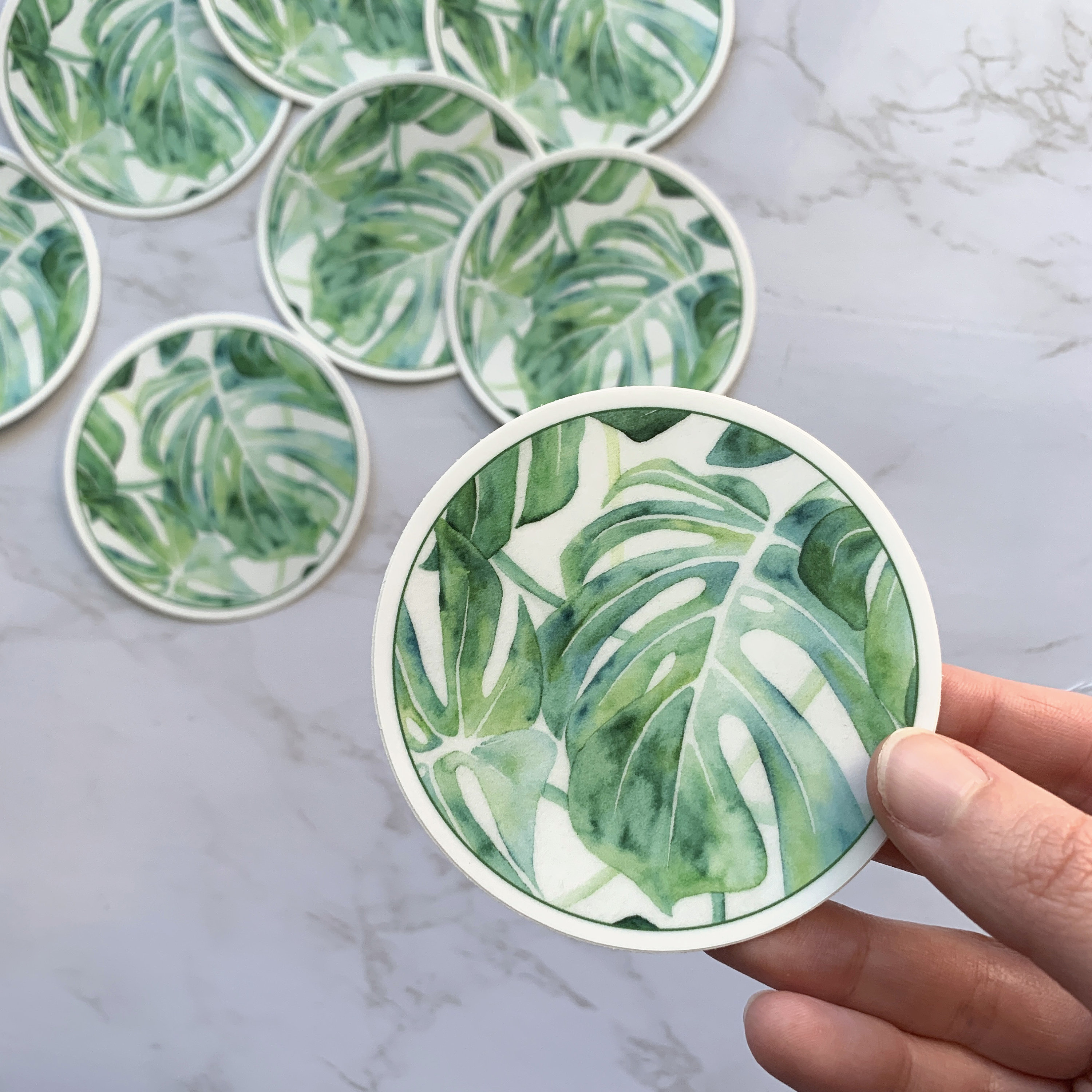 Monstera Sticker Monstera Nature Sticker Vinyl Sticker | Etsy