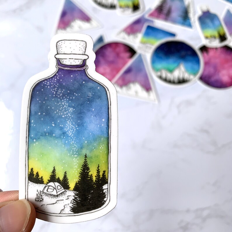nature sticker vinyl sticker sticker pack die cut sticker