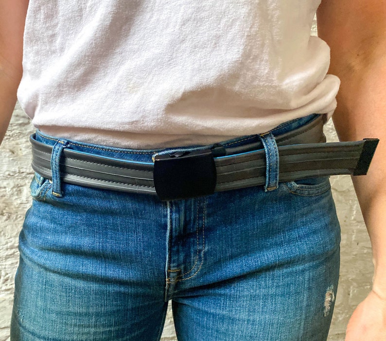 Bike Gift Eco-friendly Stylish Recycled Fashion Upcycled Inner Tube Belt Unisex Belt Waterproof Bike Tube Belt