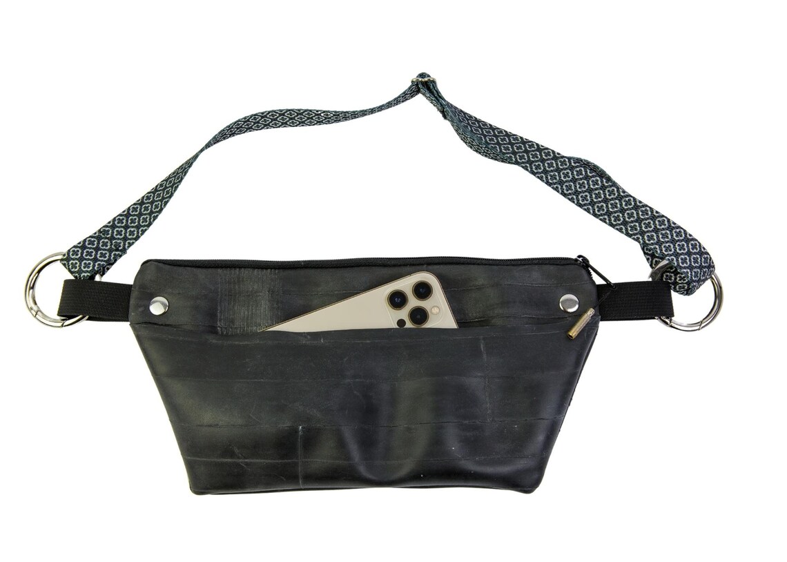 Inner Tube Waist Pack / Crossbody Bag Upcycled Fanny Pack Etsy