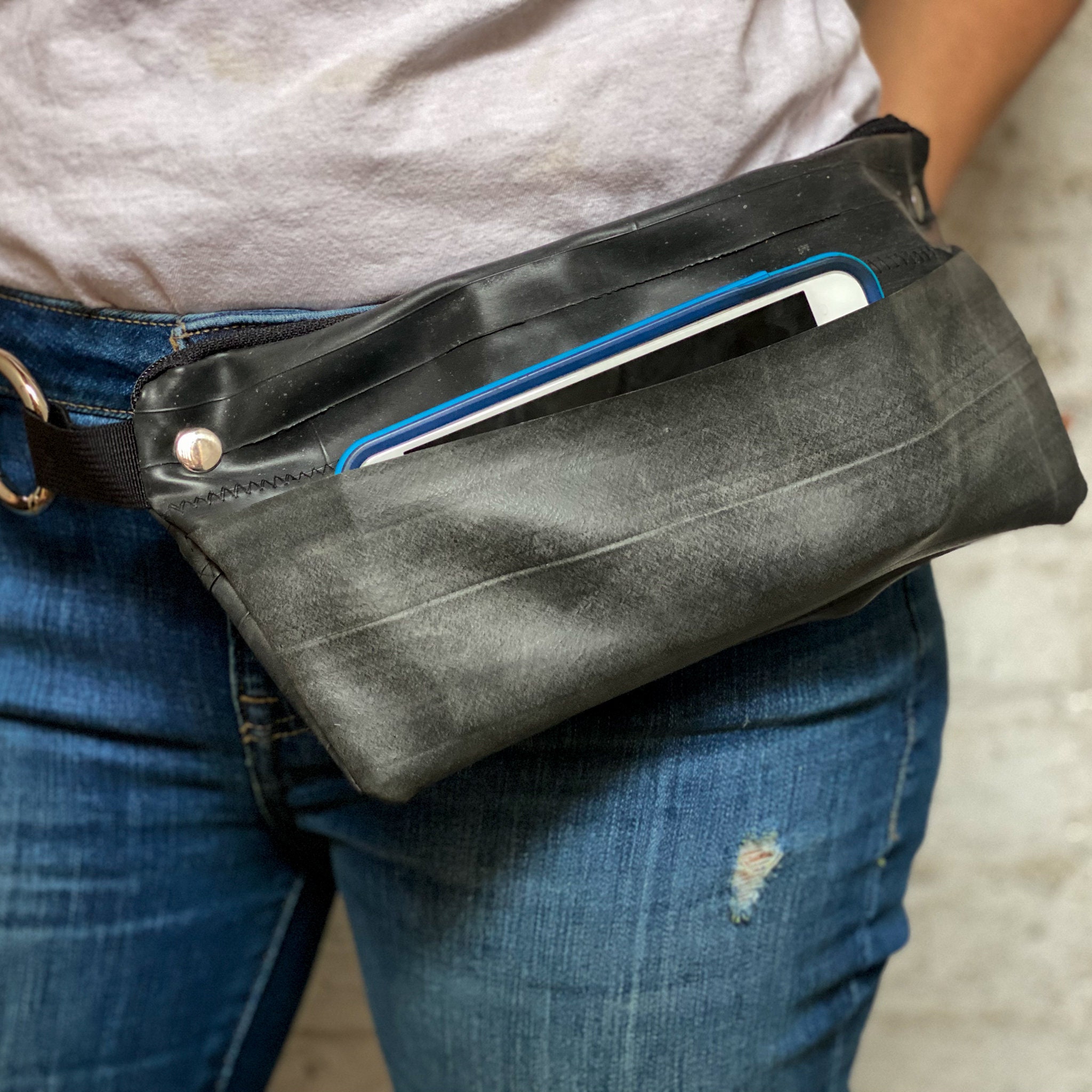 Upcycled Denim Fanny Bag – Use Me Works