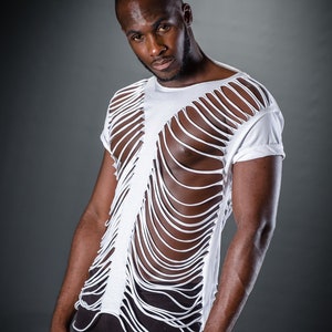 T-shirt unisex cut out, ANOKI - festival - stage wear - rave