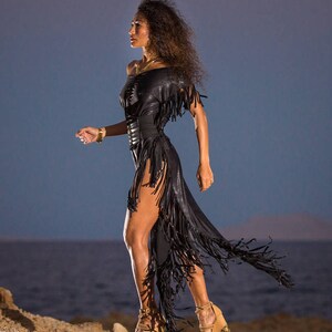 Fringes Dress Bohemian Chic Cut Out and Braided Festival, Burning Man ...