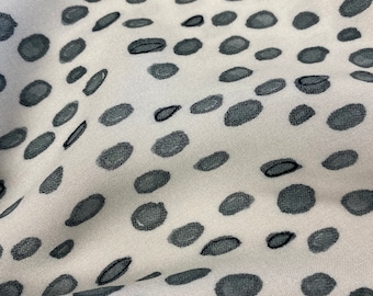 Gray Pebble Print Rayon Fabric: Apparel Sewing, 55" Wide