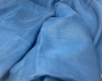 Blue Tencel Fabric: Apparel Sewing Material (1.25 Yards)