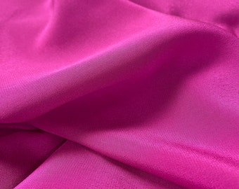 2 Yards Fuchsia Silk Habotai Fabric by the Yard, Silk Yardage, Fabric by the Yard, Yardage, Dark Navy Silk Fabric