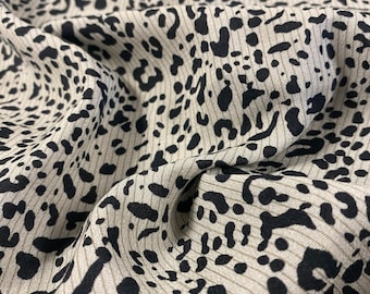 Dalmation Rayon Fabric, Printed Rayon, Rayon by the Yard, Fabric Yardage, Wide goods