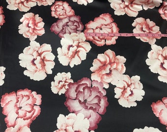 Begonia Silk Satin Fabric by the Yard, Silk Yardage, Lycra Fabric by the Yard, Silk by the Yard, Wide Goods