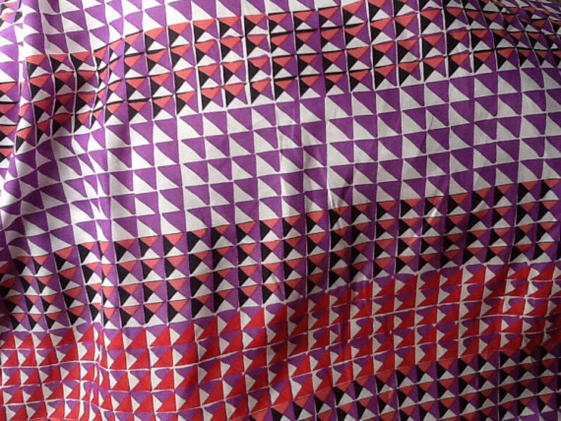 Fabric by the Yard Geometric Silk Fabric by the Yard Yardage Silk Yardage