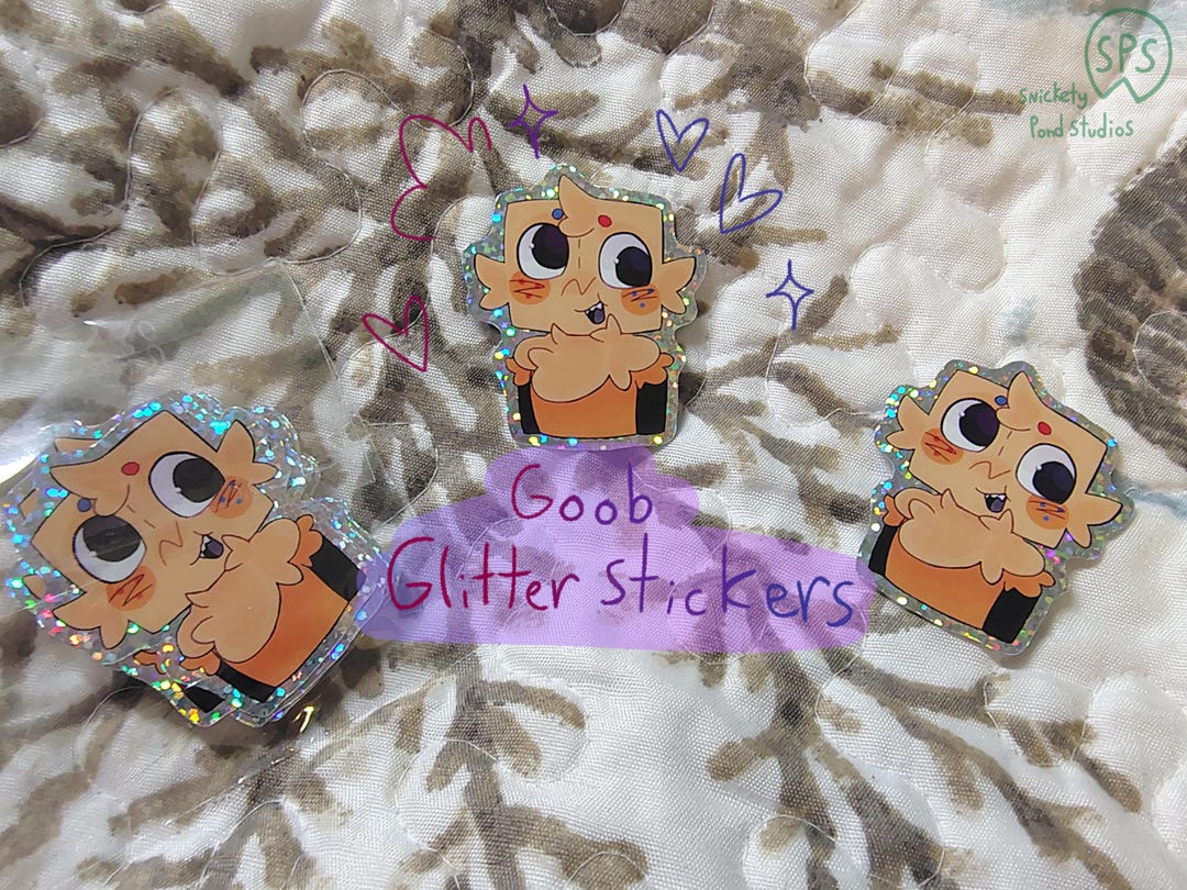 Goob Holo Glitter Sticker - Etsy