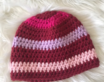 Kindermütze My Boshi Wintermütze Beanie rosa/rot/lila  UNISEX Gr. S