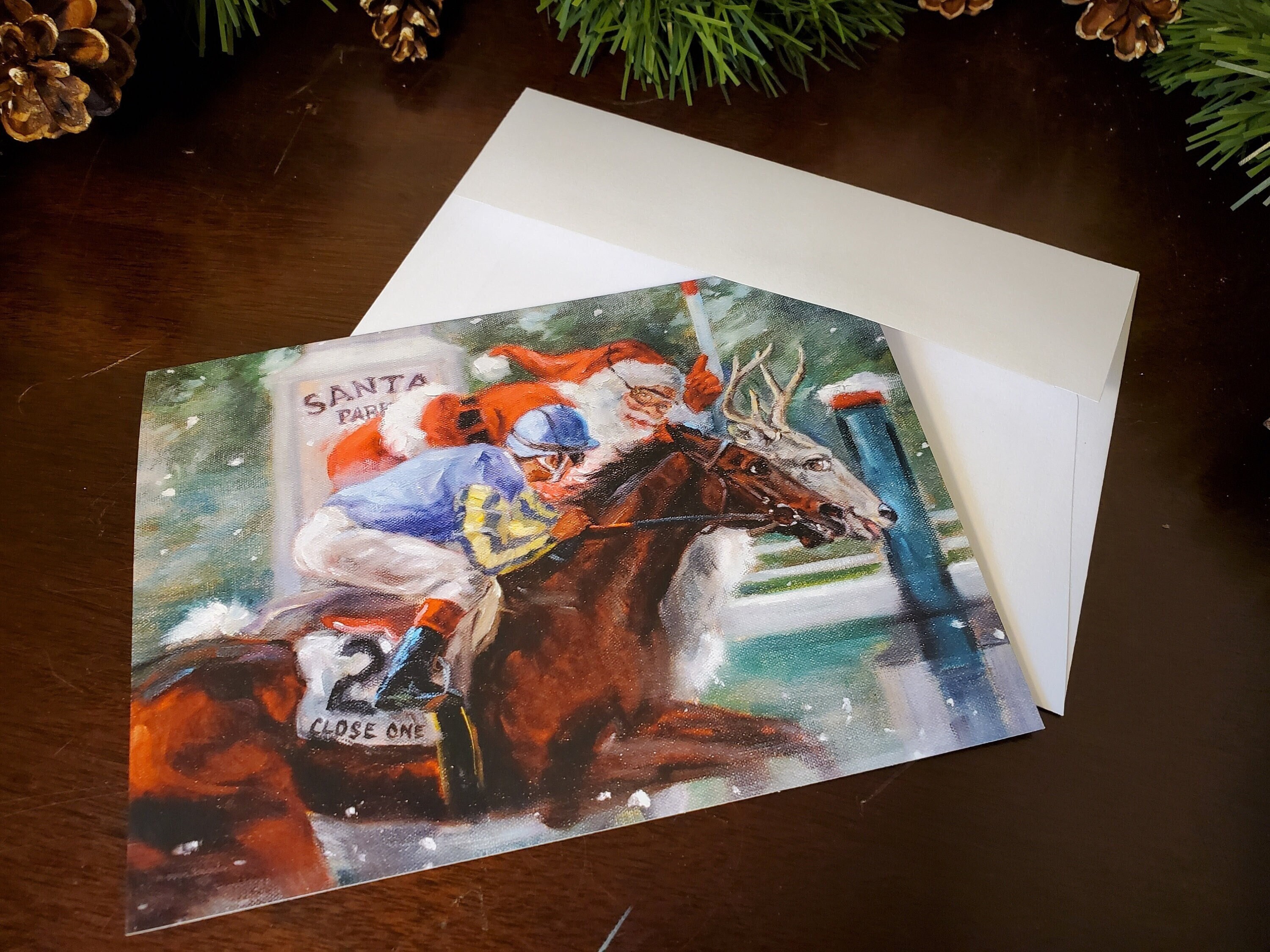 Christmas Card of Horse Racing - 