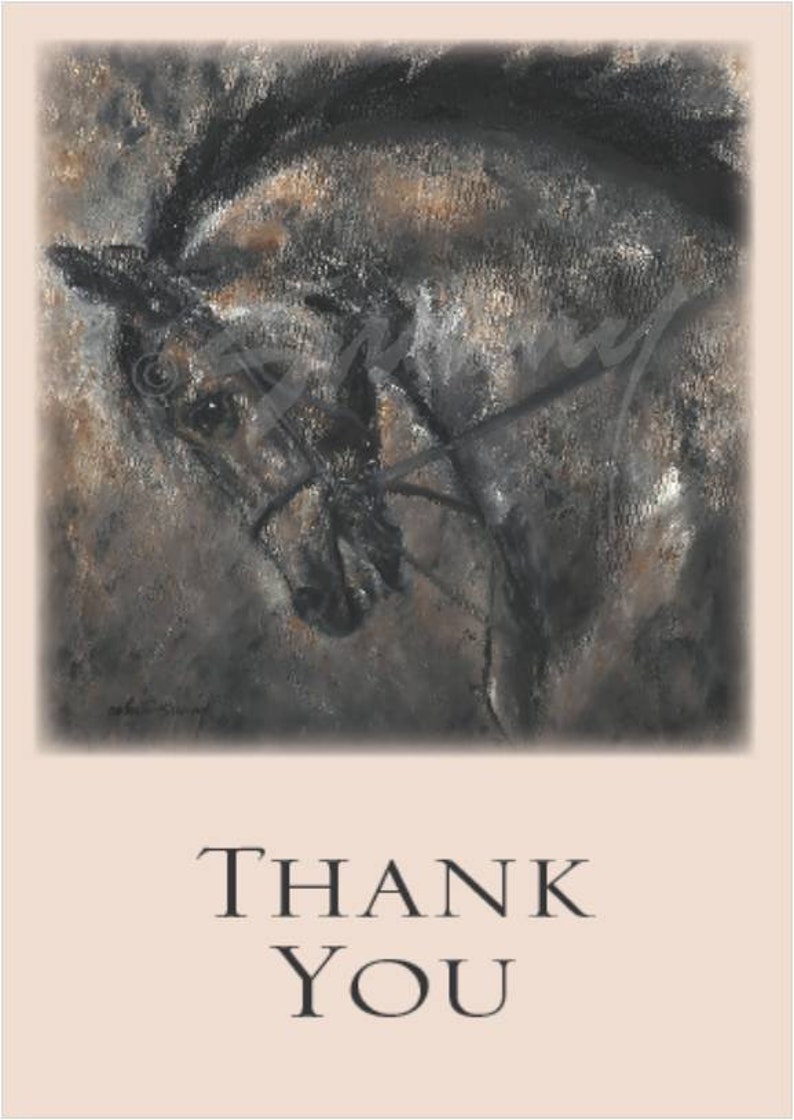 Horse Thank You Cards by Celeste Susany